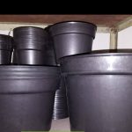 pot plastik polos hitam